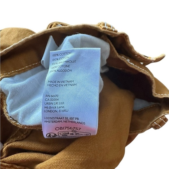 NWOT Women’s Urban Outfitters BDG Brown Canvas  Cotton Carpenter Pants SZ 26 - Picture 5 of 9